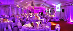 What materials are used in event decoration?